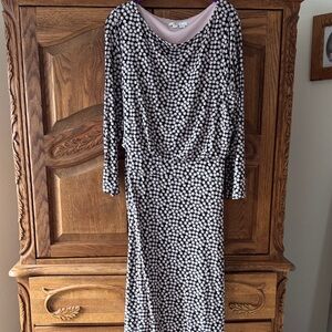 Boden dress size 16/18. Black and pink Polka Dot Dress. Really cute dress.